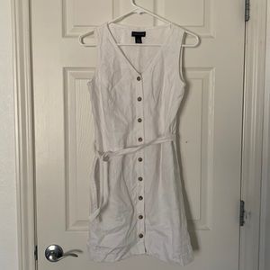 Ann Taylor Linen Button-up Dress